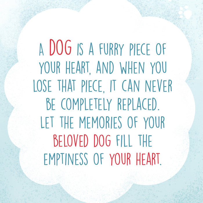 Sympathy Card Loss of Dog