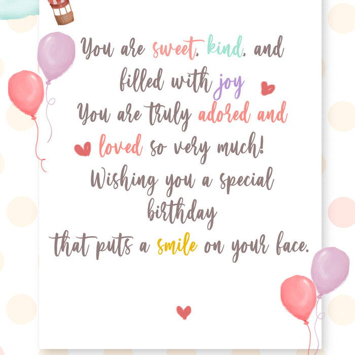 Birthday Card Great Granddaughter