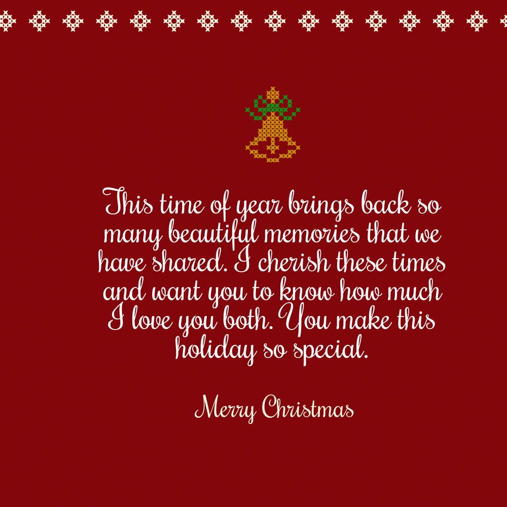 Christmas Card For Daughter & Son In Law