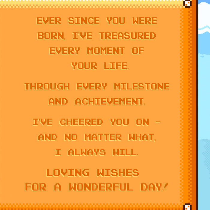 Grandson Birthday Card Video Game Theme