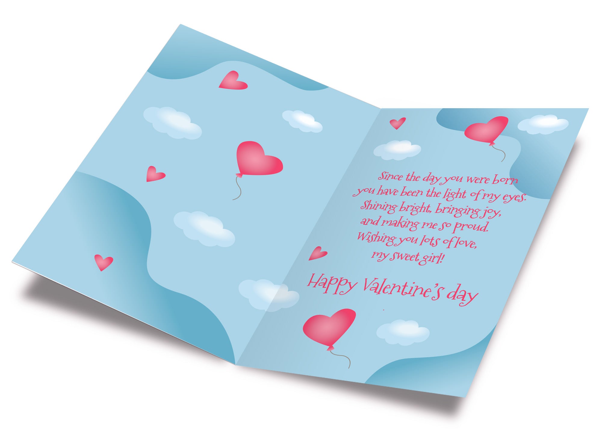 Valentine's Day Card Daughter