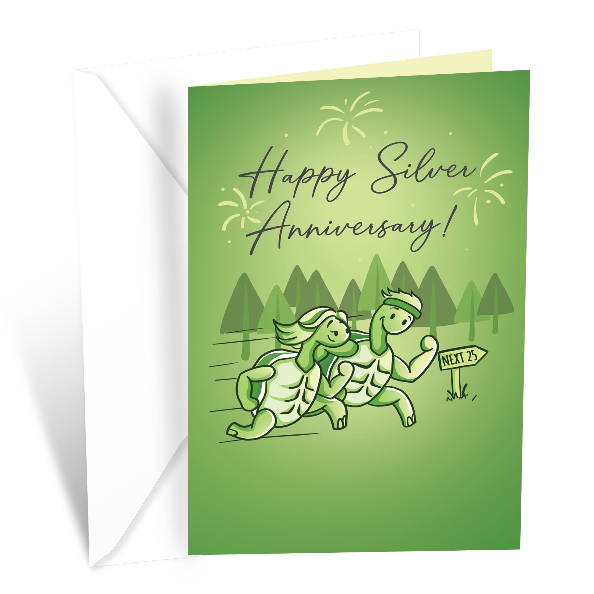 Wedding 25th Silver Anniversary Card