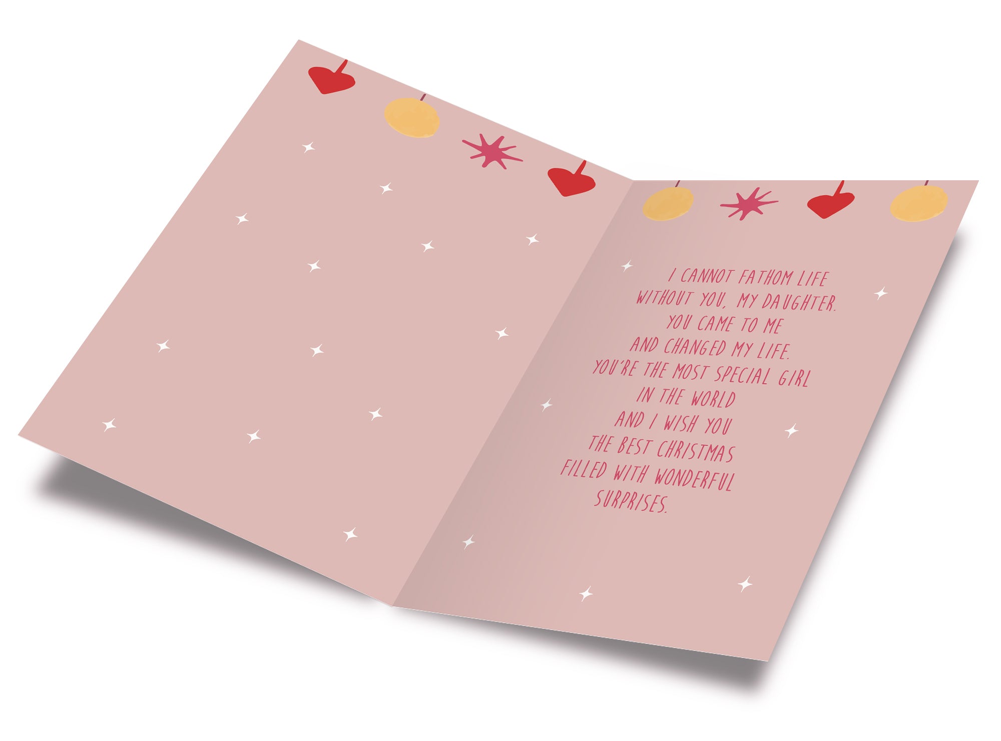 Christmas Card For Daughter