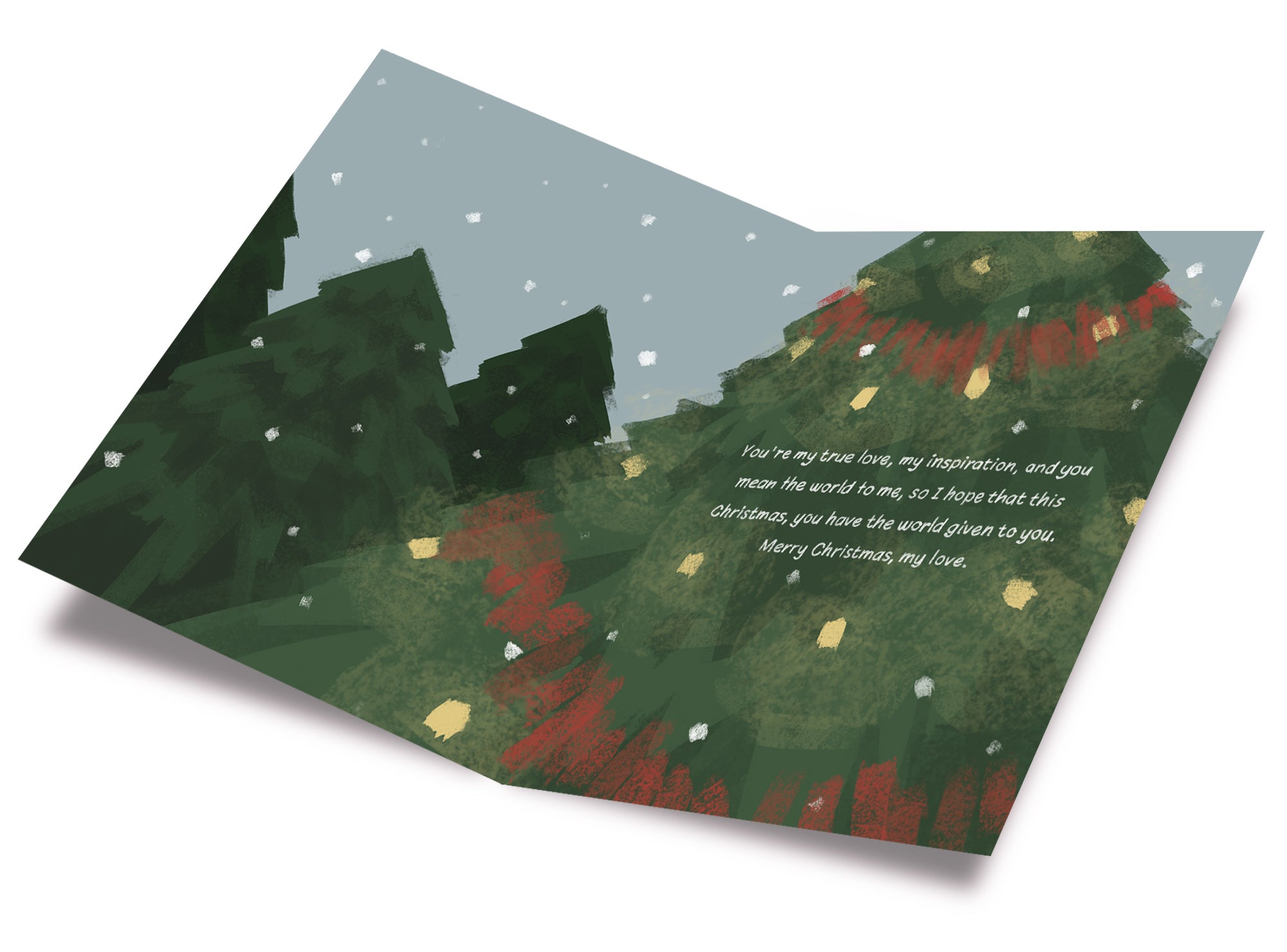 Christmas Card For Wife Love