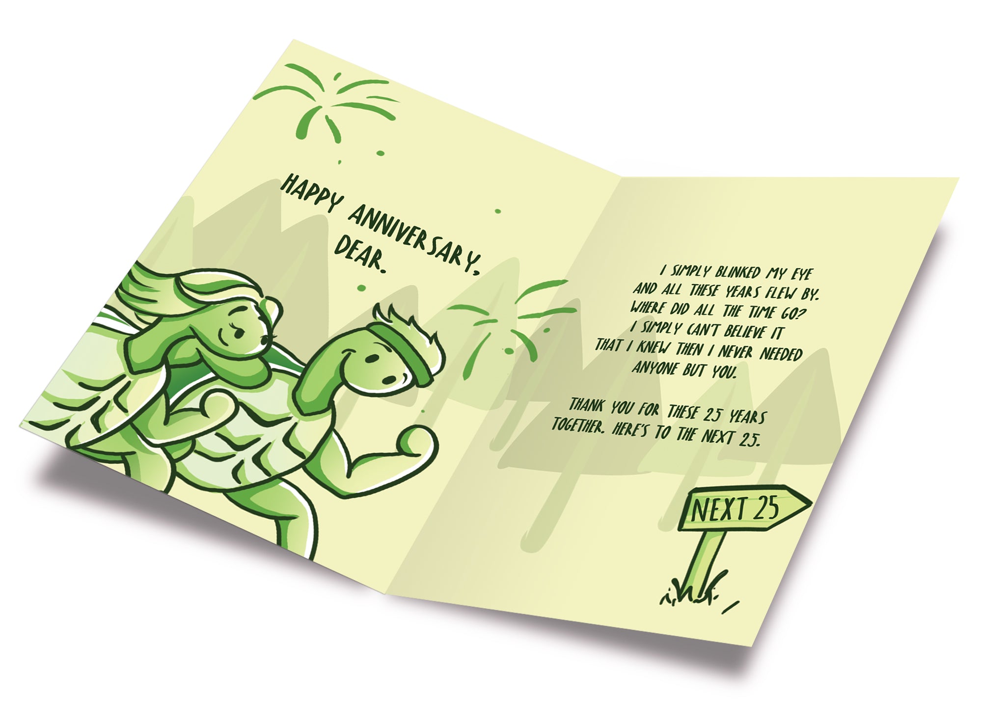 Wedding 25th Silver Anniversary Card