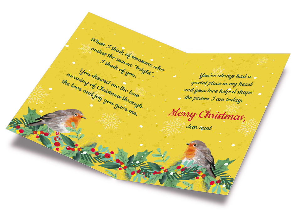 Christmas Card Aunt