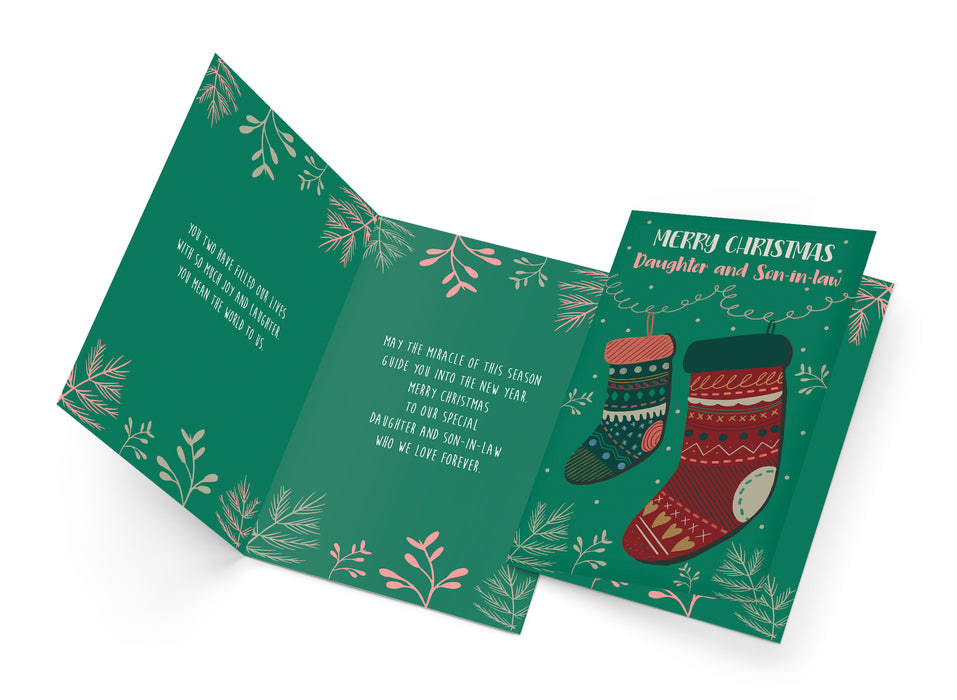 Christmas Card Daughter & Son In Law — Prime Greetings