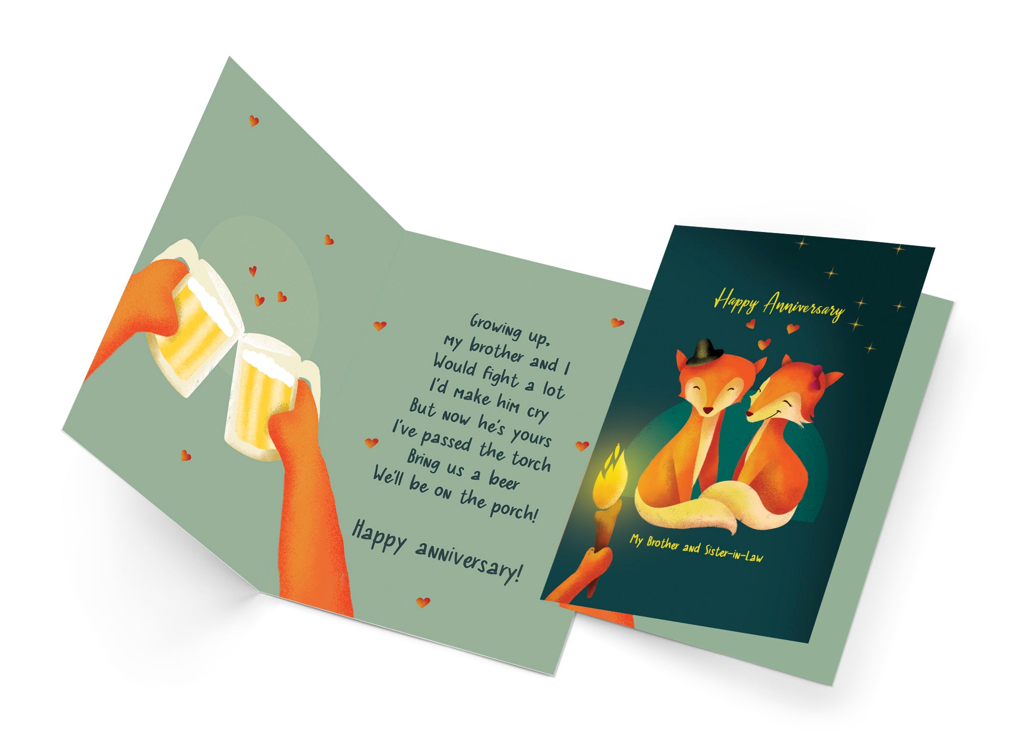 Anniversary Card Brother & Sister In Law